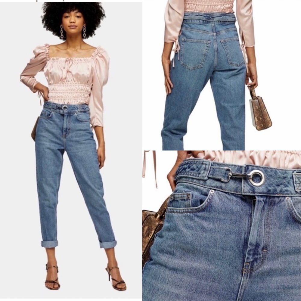 Topshop Mom Balloon Tapered Jeans Size 25